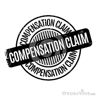 Compensation Claim rubber stamp Vector Illustration