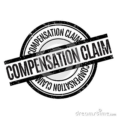 Compensation Claim rubber stamp Vector Illustration