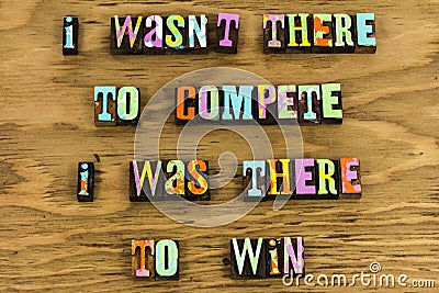 Compete competition win winning challenge competitive passion determination Stock Photo