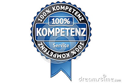 Competence Badge Stock Photo