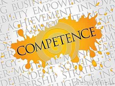 COMPETENCE word cloud Stock Photo