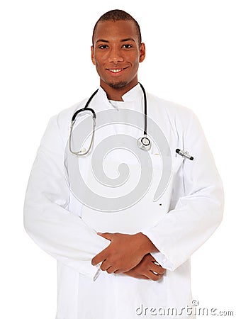 Competent black physician Stock Photo