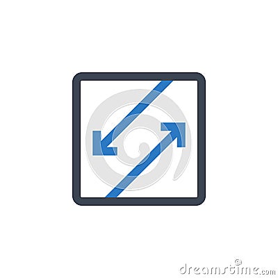 Competing Interests related vector glyph icon. Vector Illustration