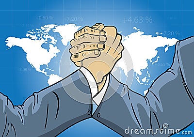 Competition of business Vector Illustration
