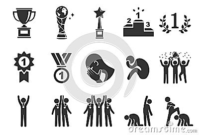 Competition icons - Illustration Vector Illustration