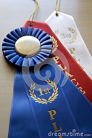 Competition Ribbons Stock Photo