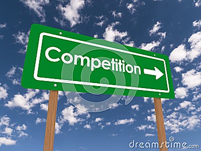 Competition sign Stock Photo