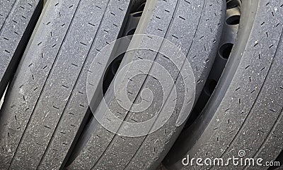 Competition of truck wheels Stock Photo