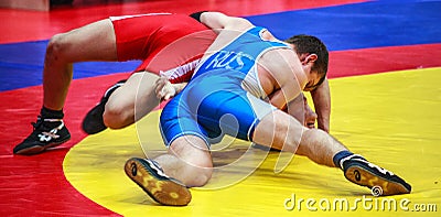 Competitions on Greco-Roman wrestling Editorial Stock Photo