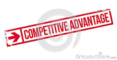 Competitive Advantage rubber stamp Vector Illustration