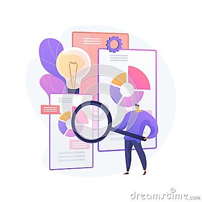 Competitive intelligence abstract concept vector illustration. Vector Illustration