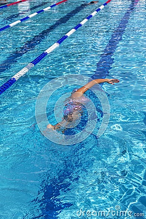 Competitive Swimmer Stock Photo