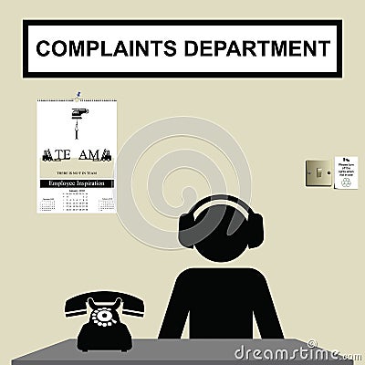 Complaints department Vector Illustration