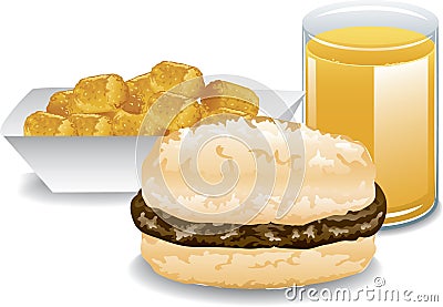 Complete Breakfast Vector Illustration