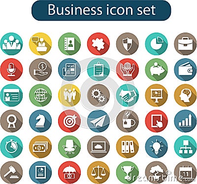 Complete business icon set for multipurpose usage. flat Business icon set icons including growth graph, cloud, safe, money, cards. Vector Illustration