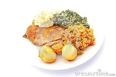 Complete healthy meal Stock Photo