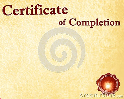 Completion Stock Photo