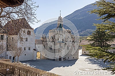 The complex of the Abbey of Novacella, chapel of San Michele Stock Photo