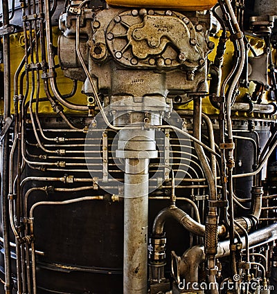 Complex design from metal Stock Photo