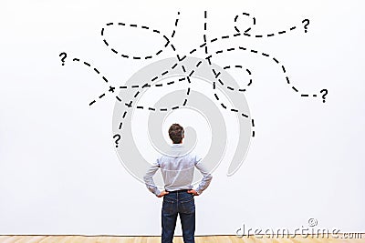 Complex difficult task or question, problem concept Stock Photo