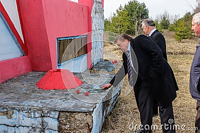 The complex of events dedicated to the 30th anniversary of the Chernobyl accident in the Gomel region of the Republic of Belarus. Editorial Stock Photo