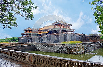 Complex of Hue Monuments in Hue, Vietnam. Editorial Stock Photo
