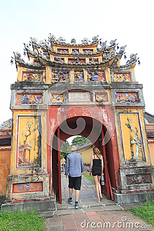 The Complex of Hue Monuments in Vietnam Editorial Stock Photo