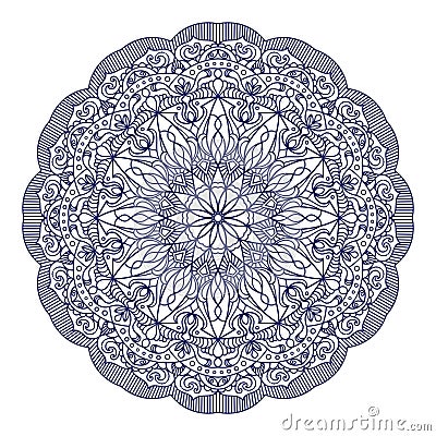 Complex mandala design for adult coloring books, decorations, backgrounds, banners etc Stock Photo