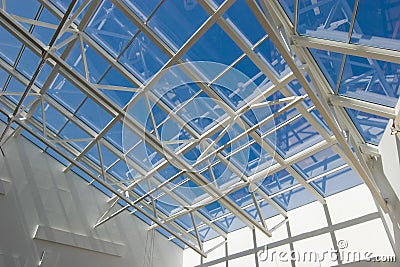 Complex modern roof Stock Photo