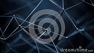 A complex network of interconnected lines and nodes. Stock Photo