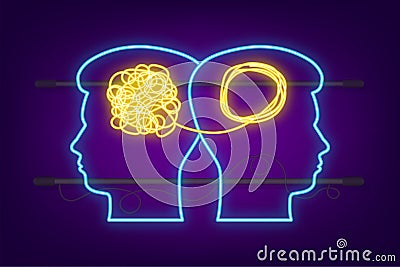 Complex think neon icon , great design for any purposes. Vector illustration. Vector Illustration