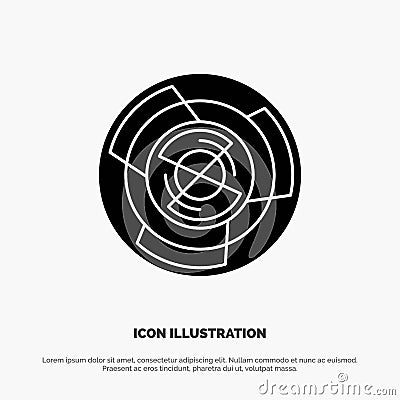 Complexity, Business, Challenge, Concept, Labyrinth, Logic, Maze solid Glyph Icon vector Vector Illustration