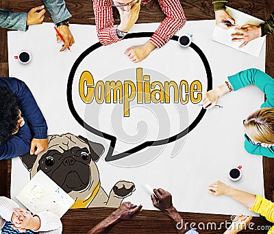 Compliance Affirmation Continuity Regulation Concept Stock Photo