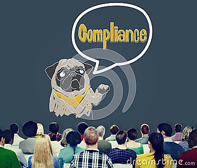 Compliance Affirmation Continuity Regulation Concept Stock Photo