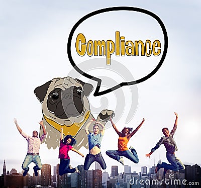 Compliance Affirmation Continuity Regulation Concept Stock Photo