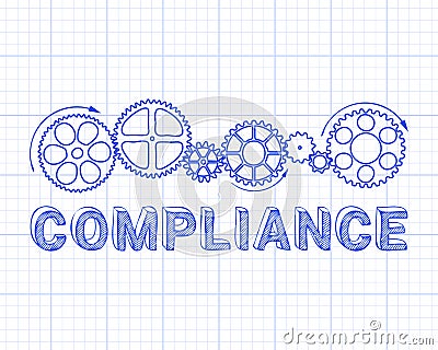 Compliance Graph Paper Vector Illustration