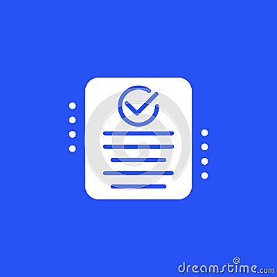 Compliance icon for web, vector Vector Illustration