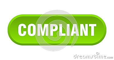 compliant button. rounded sign on white background Vector Illustration