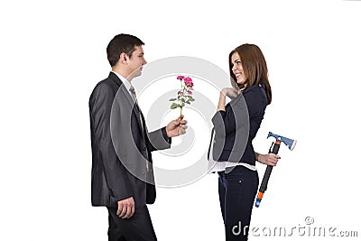 Complicated relationships Stock Photo