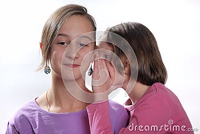 Complicity between sisters Stock Photo