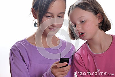 Complicity between sisters Stock Photo