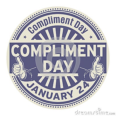 Compliment Day, January 24 Vector Illustration