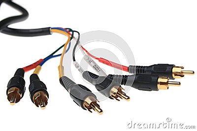 Component cable Stock Photo