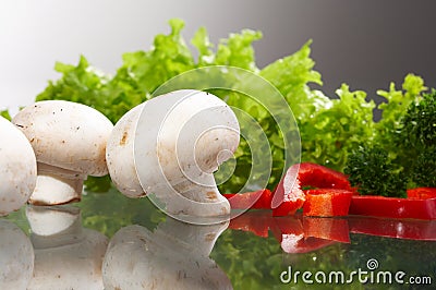 Component salad Stock Photo