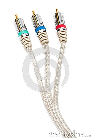 Component video cable Stock Photo