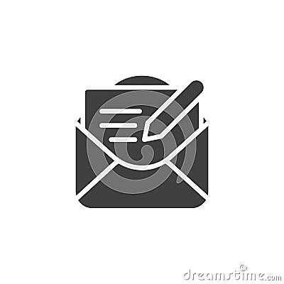 Compose email vector icon Vector Illustration