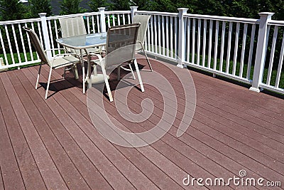 Composite Deck Stock Photo