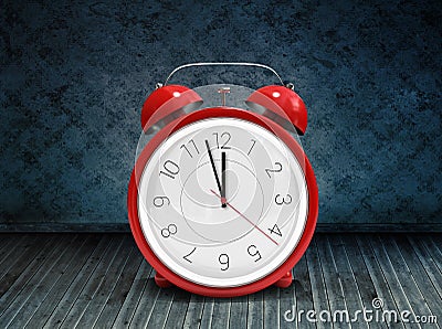Composite image of alarm clock counting down to twelve Stock Photo