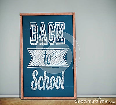 Composite image of back to school message Stock Photo