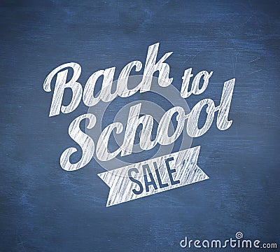 Composite image of back to school sale message Stock Photo